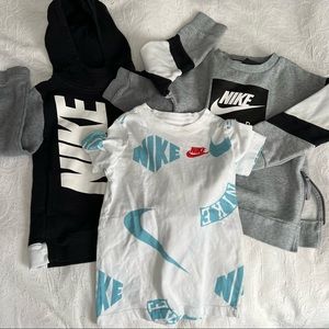 2 Nike Sweatshirts, 1 T-Shirt
